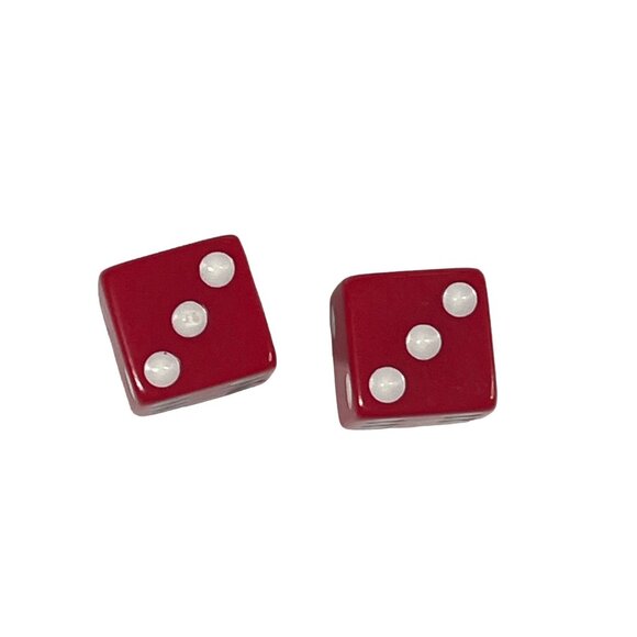 Monopoly Target Edition Replacement Parts Red Dice Only Board Game Piece - Picture 1 of 2